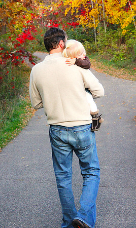 aubrey and dan walking